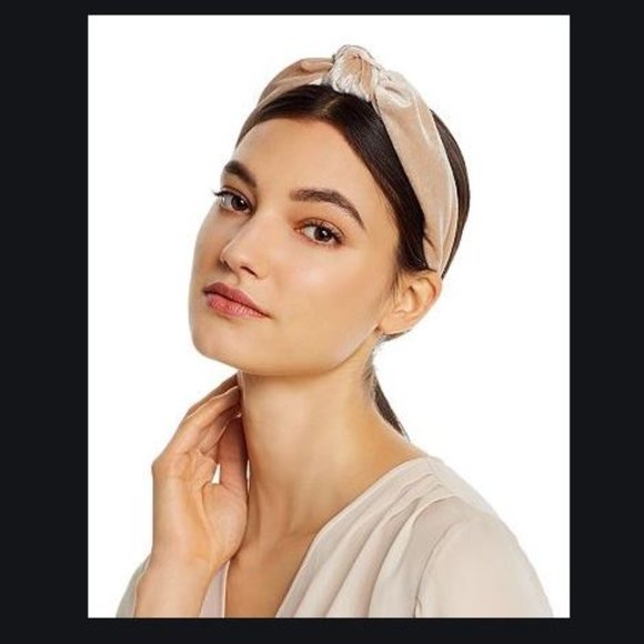 Aqua Accessories - AQUA velvet knot wide headband turban